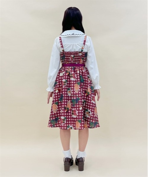 axes femme POETIQUE ワンピース フリュイ・コンフィ柄