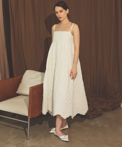 DONOBAN（ドノバン） ワンピース フラワーキルティングワンピース