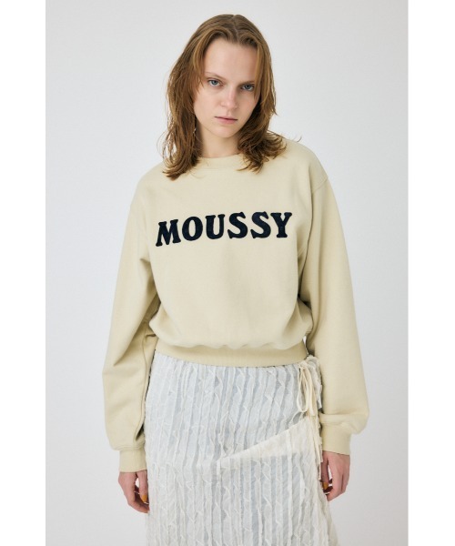 MOUSSY トレーナー スウェット PATCH VELOUR プルオーバー