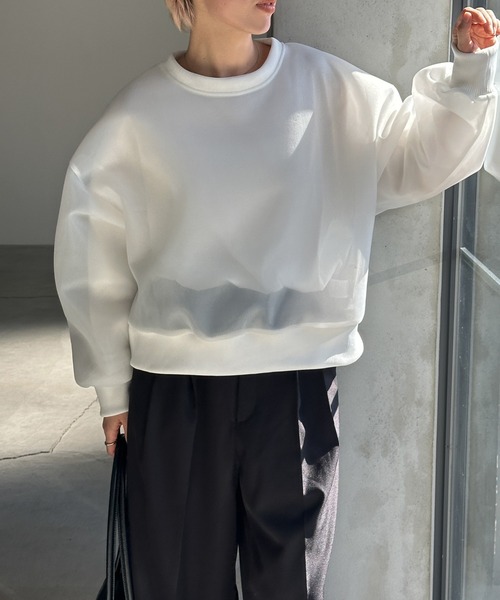 select MOCA（セレクトモカ） tシャツ シアーダンボールトップス