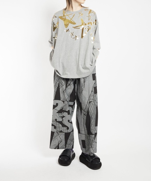 gomme tシャツ スターP天竺 ハーフスリーブT レディース