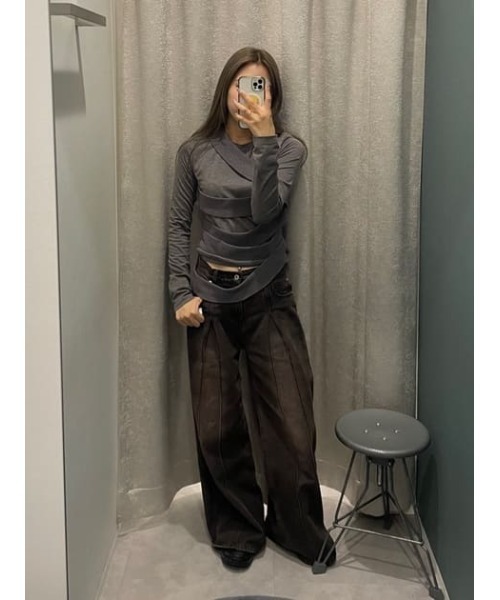 LAGUA GEM（ラグアジェム） tシャツ WRAP AROUND トップス レディース