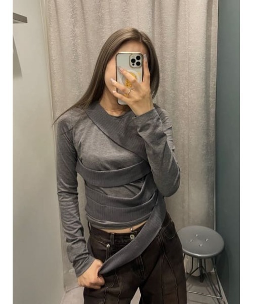 LAGUA GEM（ラグアジェム） tシャツ WRAP AROUND トップス レディース