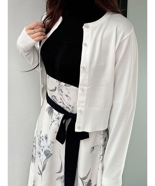 MERCURYDUO（マーキュリーデュオ） カーディガン ビジューボタンニット