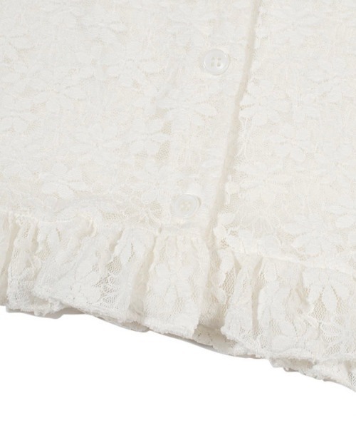 カーディガン 「Uglyshadow」LACE FRILL CARDIGAN レディース UGLY SHADOW カーディガン 「Uglyshadow」LACE FRILL CARDIGAN