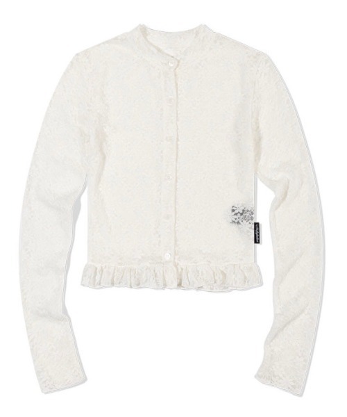 カーディガン 「Uglyshadow」LACE FRILL CARDIGAN レディース UGLY SHADOW カーディガン 「Uglyshadow」LACE FRILL CARDIGAN