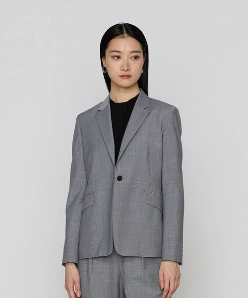 コムサ（COMME CA）/【ブライトリーセットアップ/セットアップ対応】2WAYストレッチトロ シングルジャケット COMME CA（コムサ） セットアップ 「ブライトリーセットアップ