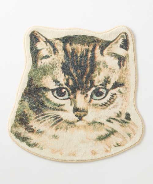 Jubilee（ジュビリー） ラグ ラグマット もこもこ起毛マット ネコ型