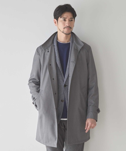 BEAMS HEART ステンカラーコート コート ショート メンズ