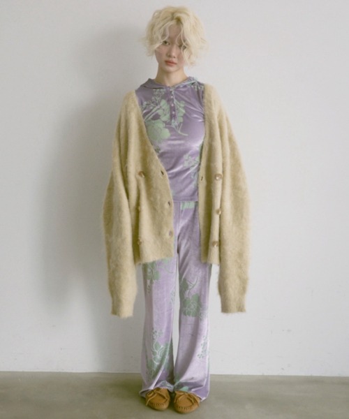 igi パーカー OPAL VELOUR HOODIE TEE / ベロアフーディー レディース