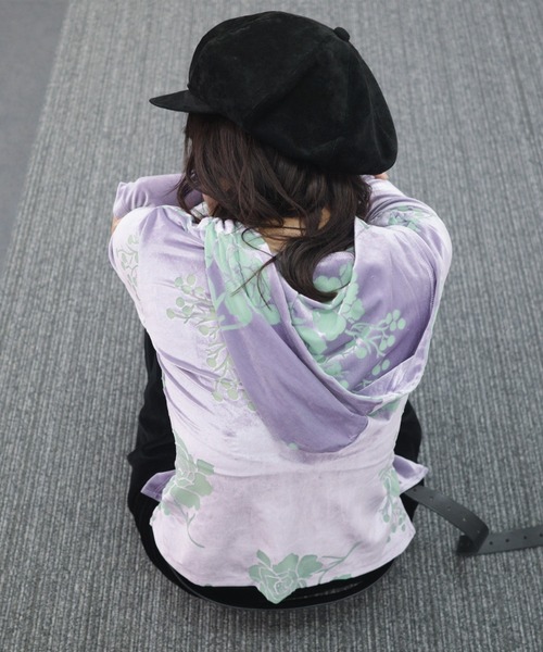 igi パーカー OPAL VELOUR HOODIE TEE / ベロアフーディー レディース