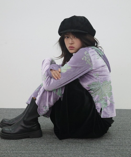 igi パーカー OPAL VELOUR HOODIE TEE / ベロアフーディー レディース