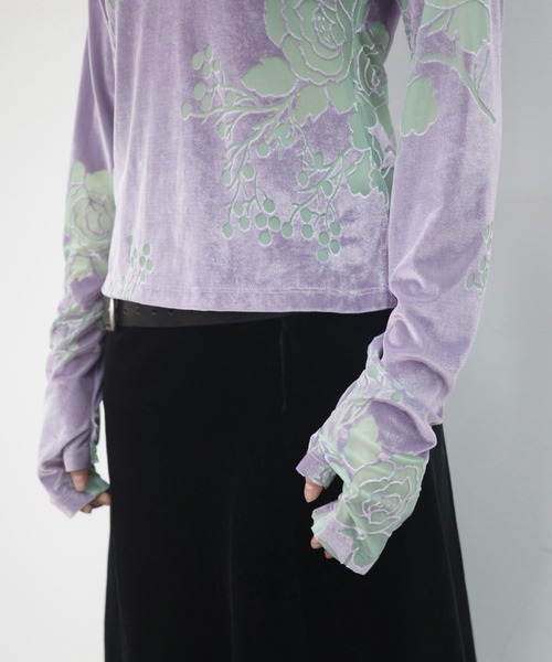 igi パーカー OPAL VELOUR HOODIE TEE / ベロアフーディー レディース