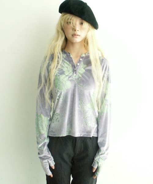 igi パーカー OPAL VELOUR HOODIE TEE / ベロアフーディー レディース