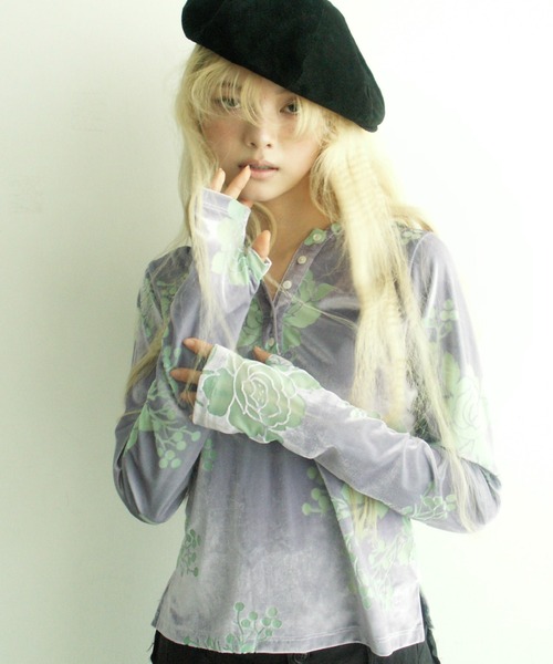 igi パーカー OPAL VELOUR HOODIE TEE / ベロアフーディー レディース