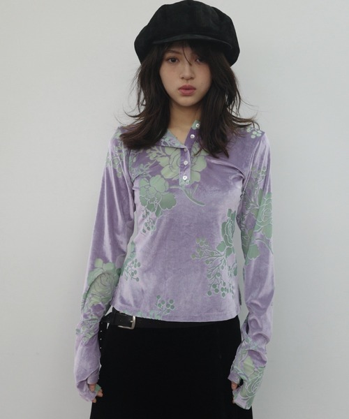 igi パーカー OPAL VELOUR HOODIE TEE / ベロアフーディー レディース