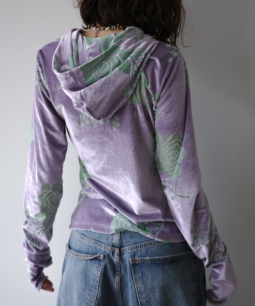 igi パーカー OPAL VELOUR HOODIE TEE / ベロアフーディー