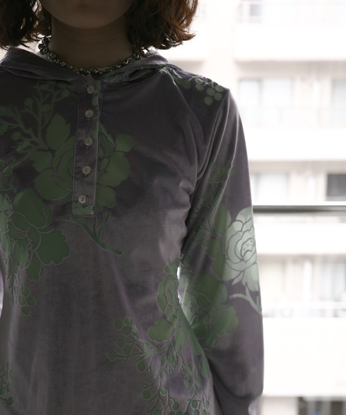 igi パーカー OPAL VELOUR HOODIE TEE / ベロアフーディー
