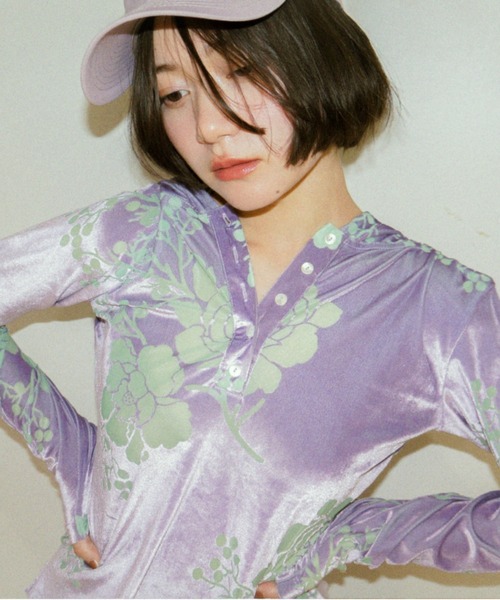 igi パーカー OPAL VELOUR HOODIE TEE / ベロアフーディー