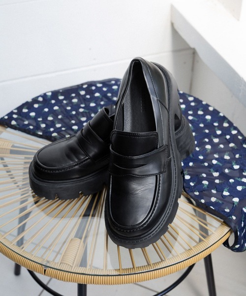 RAGEBLUE（レイジブルー） ローファー 抗菌・防臭/トラックソール厚底