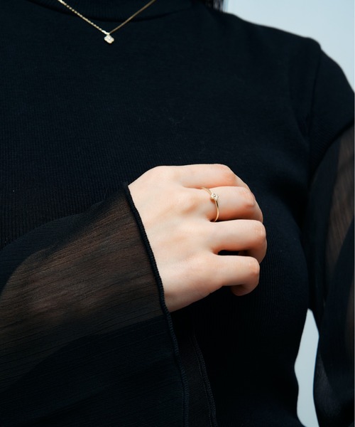 Jewel closet by L&Co. 指輪 リング K10 ダイヤモンド フラワー