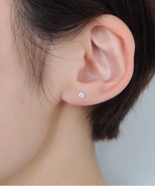 【新品未使用】VA ヴァンドーム青山　K10 PG キュービックジルコニアピアス GAAA0336__CZ キュービックジルコニア ピアス｜ピアス｜ヴイエー