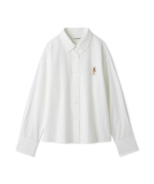 ブラウス シャツ 「ZOZO限定カラー」Lily Bearクラシックシャツ レディース LILY BROWN ブラウス シャツ 「ZOZO限定カラー」Lily Bear
