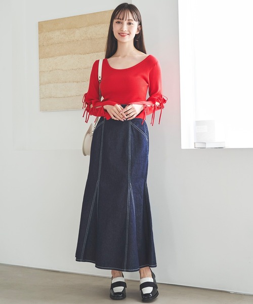 【新品未使用】春コーデ　30 sans de mode デニムスカート ロング丈 31 Sons de mode デニムスカート ペンシルデニムスカート