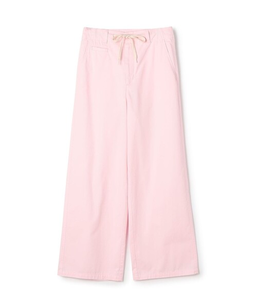 MACPHEE パンツ コットンサージ ドローストリングパンツ