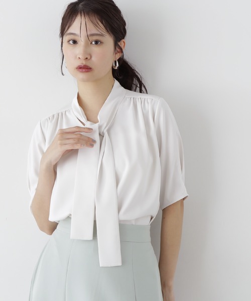 N.Natural Beauty Basic ブラウス シャツ ラチネボウタイ