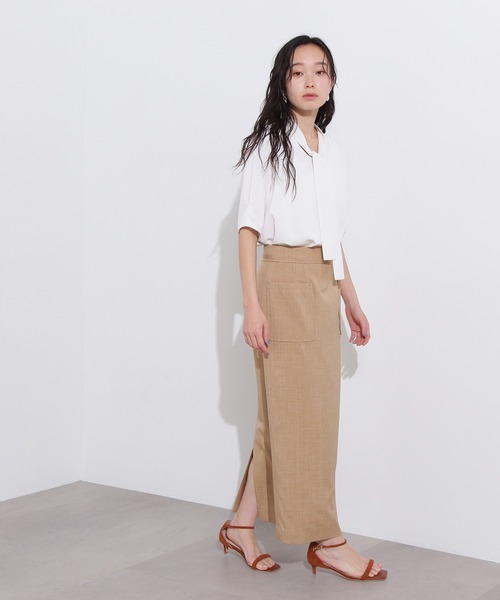 NATURAL BEAUTY BASIC ブラウス シャツ フロントタックブラウス
