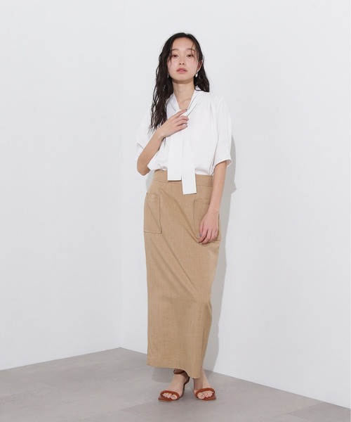 N.Natural Beauty Basic ブラウス シャツ ラチネボウタイ