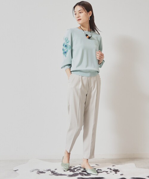 SunaUna（スーナウーナ） パンツ 「ポケットフリル／大人フェミニン