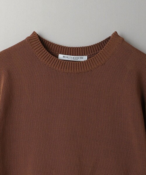 タグ付新品　ビューティー＆ユース　コイルニット ショートスリーブ プルオーバー BEAUTY＆YOUTH UNITED ARROWS ニット セーター コイルニット