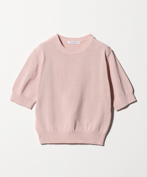 24ss【UNITED ARROWS】ショートスリーブ ニット オープンカラー ショートスリーブニット ―ウォッシャブル―