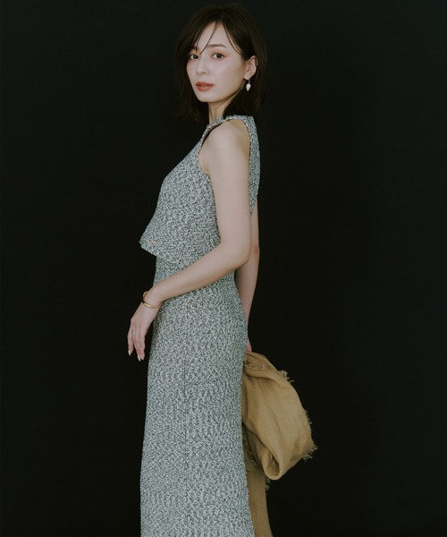 anuans（アニュアンス） ワンピース ネップニットセットアップ