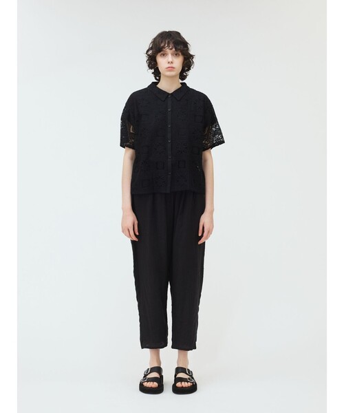 mizuiro ind リネンカジュアルパンツ 　新品 mizuiroind パンツ mizuiro ind リネンイージーパンツ