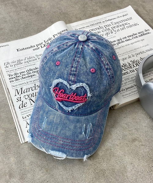 ◆送料・関税無料◆限定品 Madhappy ロゴハート刺繍 Cap non-hedge キャップ 帽子 ハートロゴ刺繍キャップ レディース
