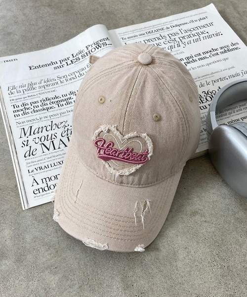◆送料・関税無料◆限定品 Madhappy ロゴハート刺繍 Cap non-hedge キャップ 帽子 ハートロゴ刺繍キャップ レディース