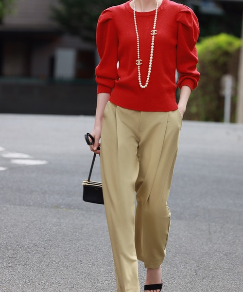 「ELFRANK」 長袖ニット FREE グレー レディース_画像3