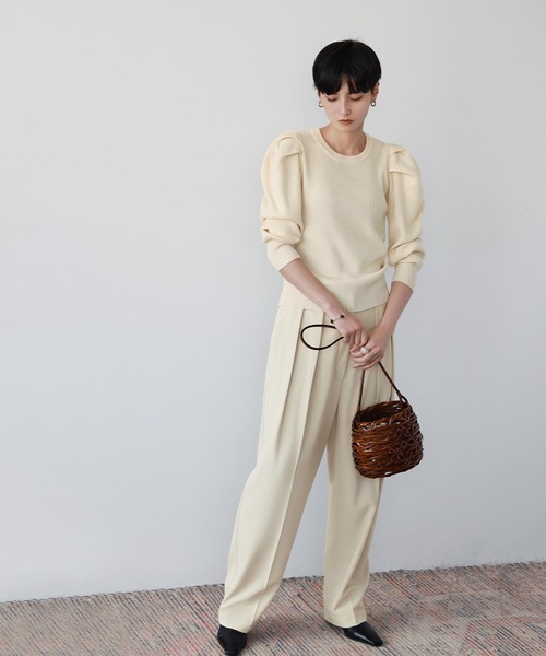 「ELFRANK」 長袖ニット FREE グレー レディース_画像6