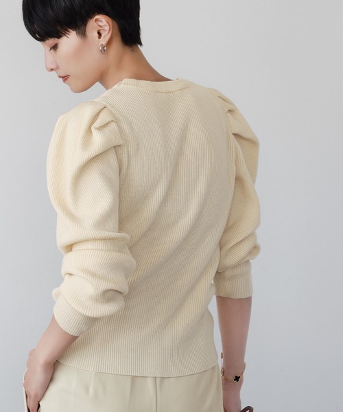 「ELFRANK」 長袖ニット FREE グレー レディース_画像7