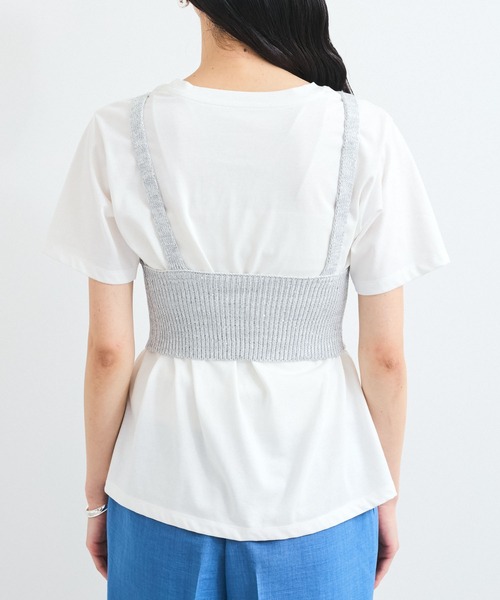 VIS キャミソール スパンコールニットビスチェ : ZOZOTOWN Yahoo