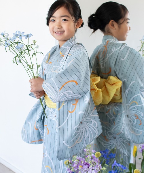 【新作】140cm kids浴衣　1713 浴衣 子供浴衣 キッズ 子供 : ZOZOTOWN Yahoo!店 - 通販 - Yahoo