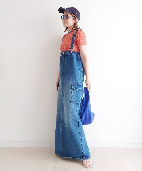 notch. ジャンパースカート 「 notch.by yui 」カーゴデニムジャンパー