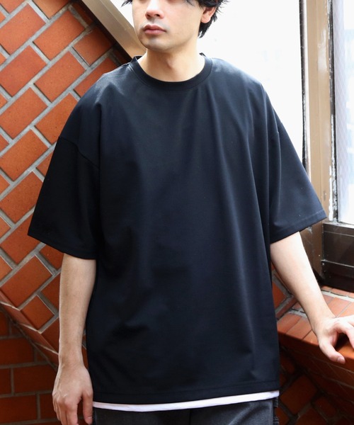 8 tシャツ 裾覗きワイドシルエットTシャツ メンズ レディース