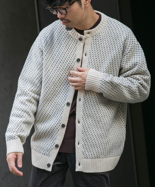 「URBAN RESEARCH ROSSO MEN」 ニットカーディガン MEDIUM ブラック メンズ_画像2
