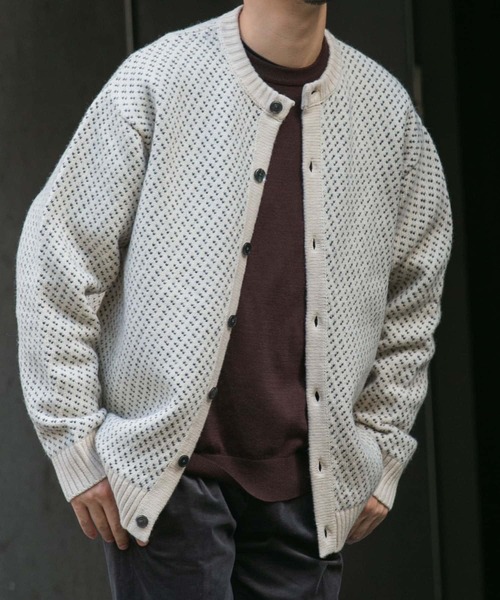 「URBAN RESEARCH ROSSO MEN」 ニットカーディガン MEDIUM ブラック メンズ_画像3