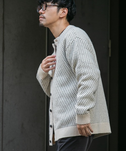 「URBAN RESEARCH ROSSO MEN」 ニットカーディガン MEDIUM ブラック メンズ_画像4