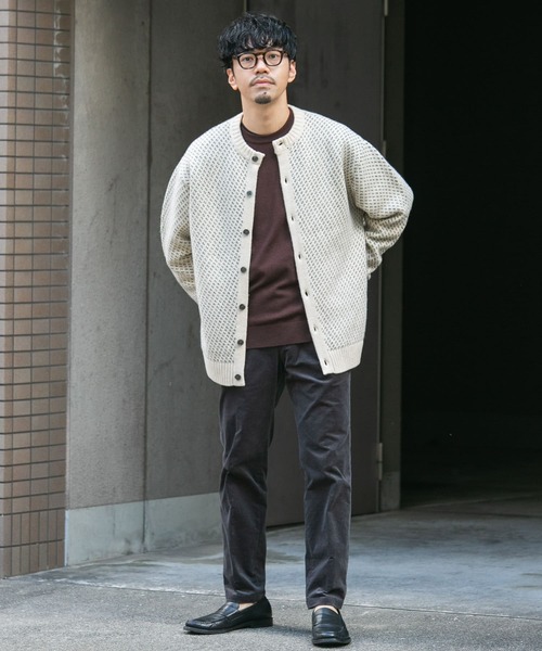 「URBAN RESEARCH ROSSO MEN」 ニットカーディガン MEDIUM ブラック メンズ_画像7